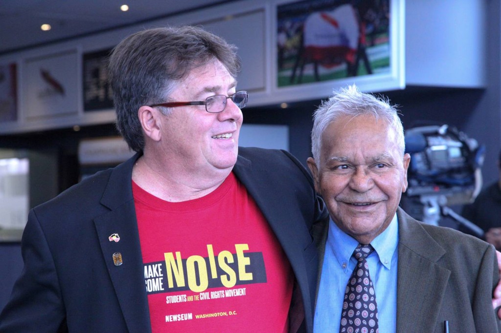 John Maynard with legendary Aboriginal jockey Darby McCarthy