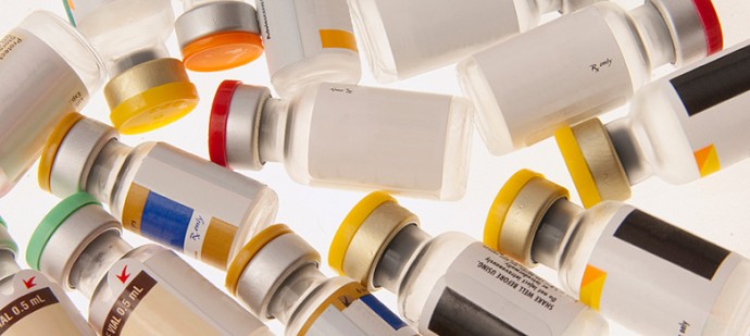 Vials of Vaccines without Label Descriptions