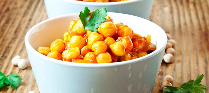 Chickpeas Curry with Parsley