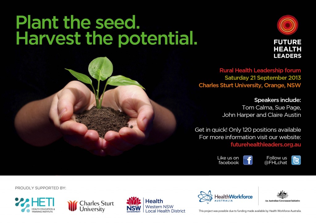 FHL Rural health leadership forum_save the date_final